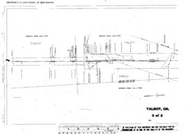 Plat Map of Oregon Electric Railroad Facilities at Talbot, Oregon, 1914