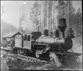 Unidentified Climax Steam Locomotive, circa 1925.