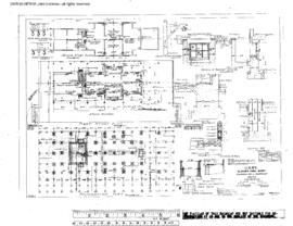 Great Northern Engineering Drawing, Depot at Glacier Park, Montana, 1937