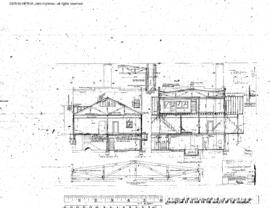 Northern Pacific Engineering Drawing, Depot at Pasco, Washington, 1940