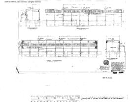 Great Northern Engineering Drawing, Coach Repair Building - King Street at Seattle, Washington, 1946