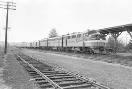 Burlington Northern diesel locomotive 9762 at East Auburn, Washington in 1971.