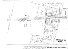 Plat Map of Northern Pacific Facilities at Issaquah, Washington, 1923