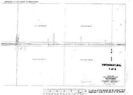 Plat Map of Northern Pacific Facilities at Yethonat, Washington, 1917
