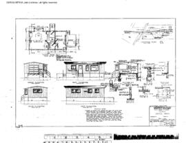 Northern Pacific Engineering Drawing, Depot at Bruce, Washington, 1964
