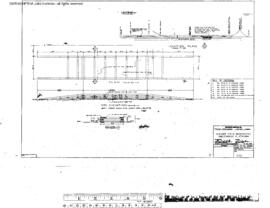 Great Northern Engineering Drawing, Unloading Platform at Geiger Field, Washington, 1975