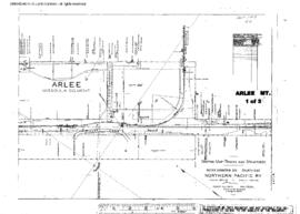 Plat Map of Northern Pacific Facilities at Arlee, Montana, 1916