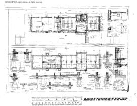 Great Northern Engineering Drawing, Depot at Williston, North Dakota, 1909
