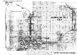 Plat Map of Northern Pacific Facilities at Olympia, Washington, 1931