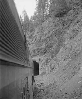 Port of Tillamook Bay Passenger Car Number 55 at Tillamook, Oregon in October, 1988.