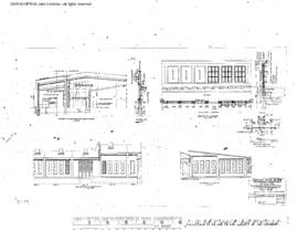 Northern Pacific Engineering Drawing, Roundhouse at Pasco, Washington, 1939