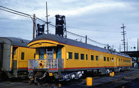 Union Pacific Railroad Company business car 123 at Portland, Oregon in 1962.