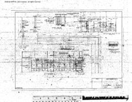Great Northern Engineering Drawing, Depot at Culbertson, Montana, 1952