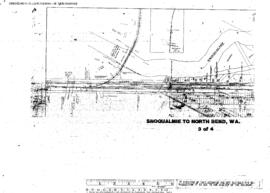 Plat Map of Northern Pacific Facilities at Snoqualmie To North Bend, Washington, 1982