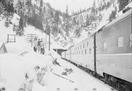 Northern Pacific Vista-Dome North Coast Limited at Martin, Washington, in 1960.