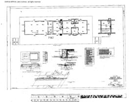 Great Northern Engineering Drawing, Depot at Newport, Washington, 1910