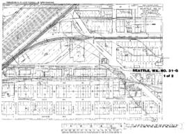 Plat Map of Great Northern Facilities at Seattle, Washington, 1941