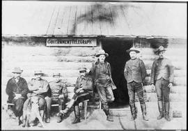 Canyon & White Horse Rapids Tramway Telegraph Office at Canyon City, Yukon Territory, circa 1...