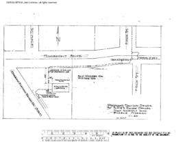 Spokane, Portland, and Seattle Railway Engineering Drawing, Freight Office at Eugene, Oregon, und...