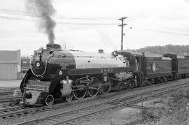 Canadian Pacific Railway steam locomotive 2860 at Tacoma, Washington on March 20, 1977.