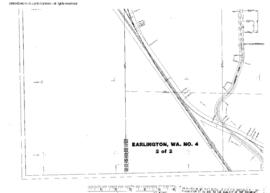 Plat Map of Pacific Coast Railroad Facilities at Earlington, Washington, 1965