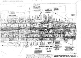 Plat Map of Great Northern Facilities at Wenatchee, Washington, 1959