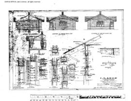 Milwaukee Road Engineering Drawing, Depot at Geraldine, Montana, 1913