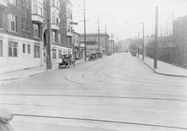 Seattle Municipal Railway track, Seattle, Washington, circa 1920