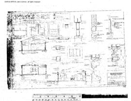 Northern Pacific Engineering Drawing, Depot at Prosser, Washington, 1949