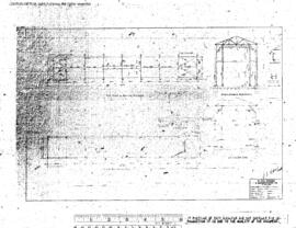 Northern Pacific Engineering Drawing, Wrecking Crane Shed at Pasco, Washington, 1955