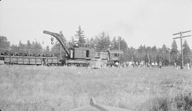 Great Northern Railway steam locomotive number 3214 at Lakeview, Washington in July 1942.