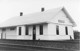 Great Northern Depot at Nashua, Montana, 1968