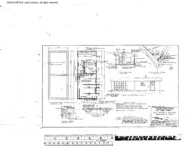 Northern Pacific Engineering Drawing, Sectionmen's Building at Woodinville, Washington, 1963