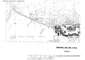 Plat Map of Pacific Coast Railroad Facilities at Renton, Washington, 1953