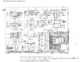 Great Northern Engineering Drawing, Hump Yard Control Building at Interbay, Washington, 1967