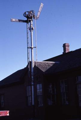 Northern Pacific depot off-line at Thorp, Washington, in 1987.