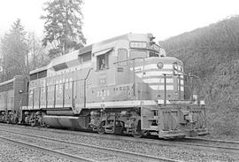 Burlington Northern diesel locomotive 2239 at Vancouver Junction, Washington in 1971.