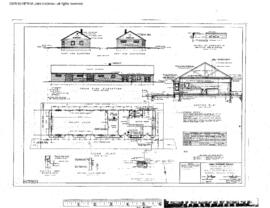 Pacific Coast Railroad Engineering Drawing, Depot at Maple Valley, Washington, 1953