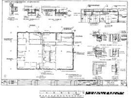 Burlington Northern Engineering Drawing, Yard Office at Edgemont, South Dakota, 1980