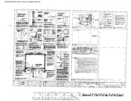 Burlington Northern Engineering Drawing, Modular Motor Car House, 1981