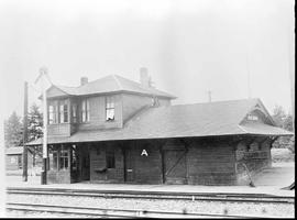 Northern Pacific station at West Tenino, Washington, circa 1927.