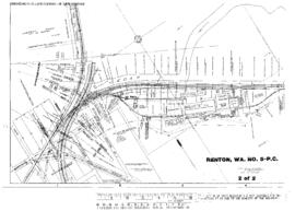 Plat Map of Pacific Coast Railroad Facilities at Renton, Washington, 1952