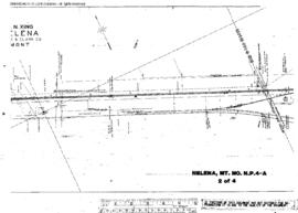 Plat Map of Northern Pacific Facilities at Helena, Montana, 1917