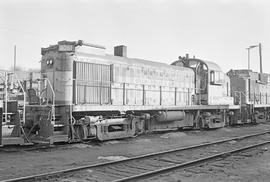 Burlington Northern diesel locomotive 4061 at Vancouver, Washington in 1972.