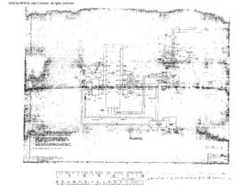 Burlington Northern Engineering Drawing, Unnamed Structure at Longview, Washington, undated