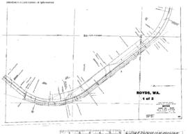 Plat Map of Great Northern Facilities at Boyds, Washington, 1948