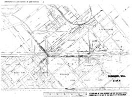 Plat Map of Northern Pacific Facilities at Sumner, Washington, 1937