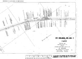 Plat Map of Spokane, Portland, and Seattle Railway Facilities at Saint Helens, Oregon, 1951