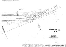 Plat Map of Northern Pacific Facilities at Mc Donald, Montana, undated