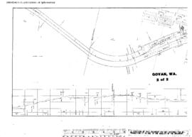 Plat Map of Northern Pacific Facilities at Govan, Washington, 1907